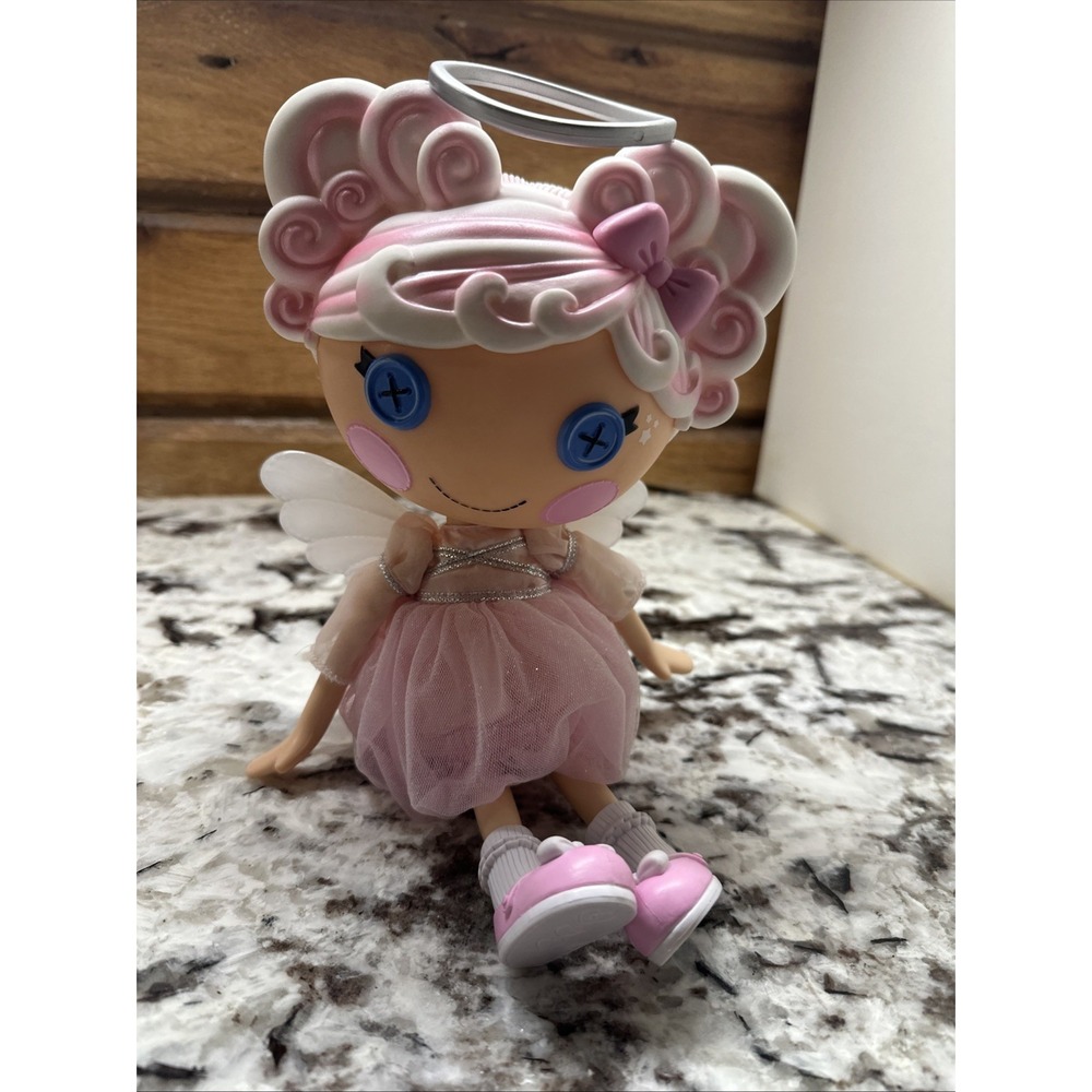 Lalaloopsy Cloud E Sky Doll 12" Large Doll Wings Halo Shoes 2012 Pink EUC - Picture 5 of 14